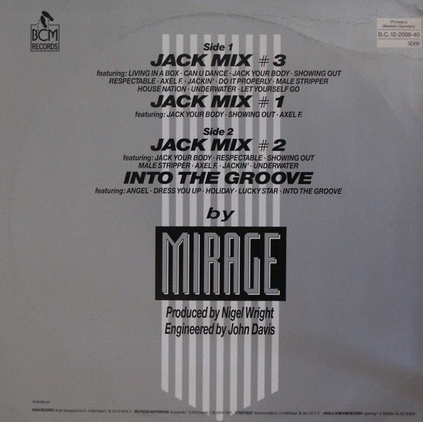 Mirage (12) : The Jack Mixes (12", Mixed)