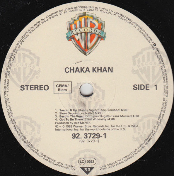 Chaka Khan : Chaka Khan (LP, Album)