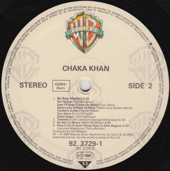 Chaka Khan : Chaka Khan (LP, Album)