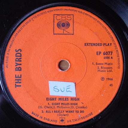 The Byrds : Eight Miles High (7", EP, sol)