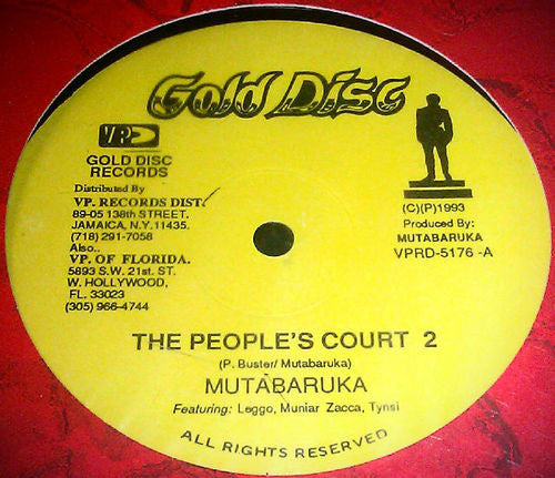 Mutabaruka : People's Court (12", Single)