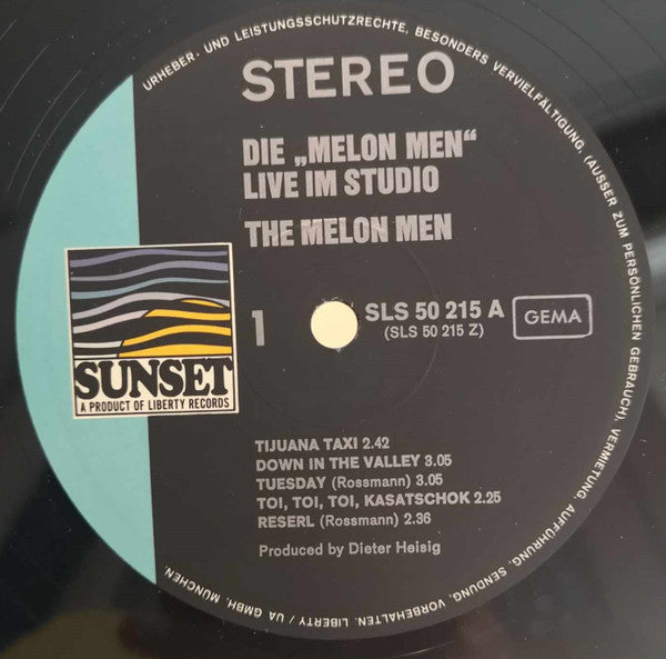 Die Melon Men : Live Im Studio (LP, Album)
