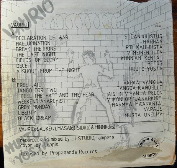 Vaurio : A Shout From The Night (LP, Album)