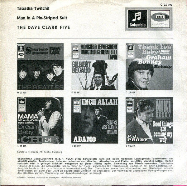 The Dave Clark Five : Tabatha Twitchit (7", Single)