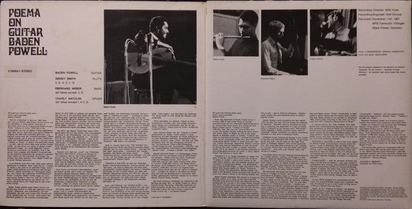 Baden Powell : Poema On Guitar (LP, Album, RE)