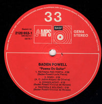 Baden Powell : Poema On Guitar (LP, Album, RE)