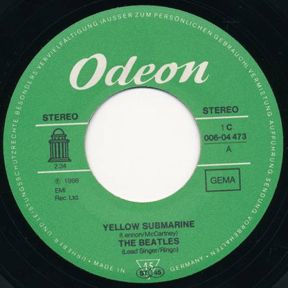 The Beatles : Yellow Submarine / Eleanor Rigby (7", Single, RE)