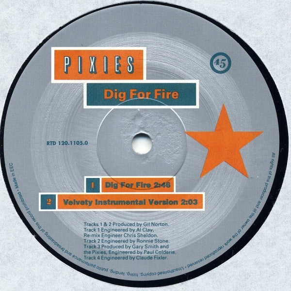 Pixies : Dig For Fire (12", Single)