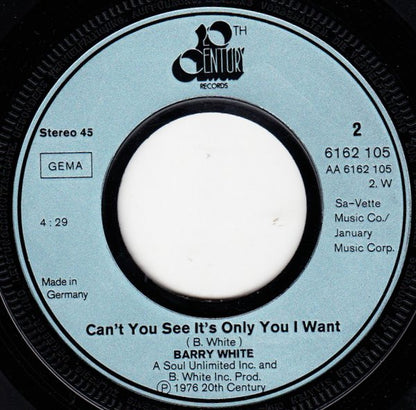 Barry White : Don't Make Me Wait Too Long (7", Single)