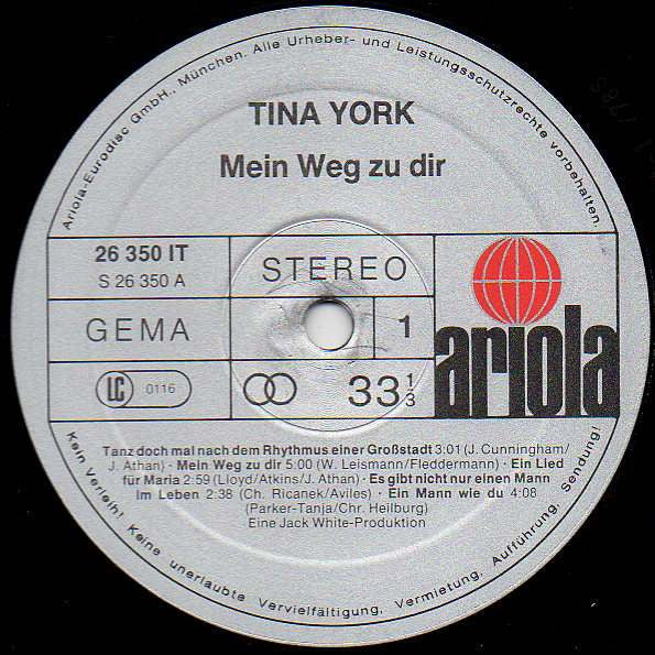 Tina York : Mein Weg Zu Dir (LP, Album)