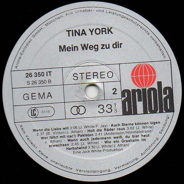Tina York : Mein Weg Zu Dir (LP, Album)