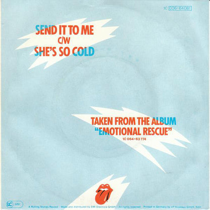 The Rolling Stones : Send It To Me (7", Single, EMI)