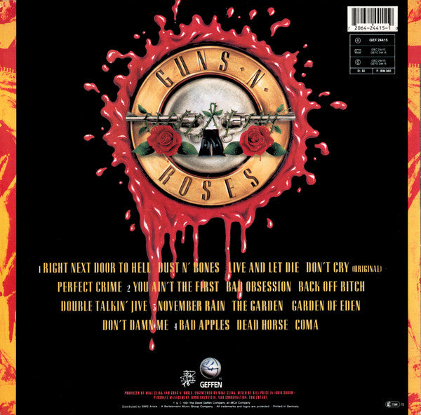 Guns N' Roses : Use Your Illusion I (2xLP, Album)