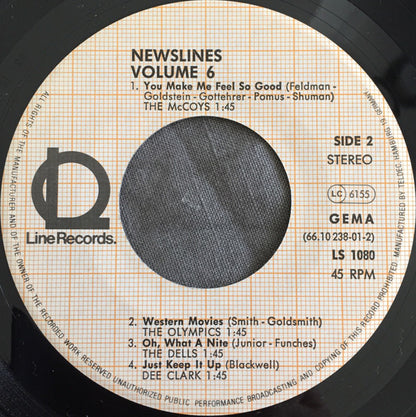 Various : Newslines Volume 6 (7", EP, Promo, Smplr)
