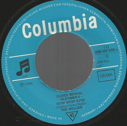 The Hollies : Bus Stop / Stop Stop Stop (7", Single)