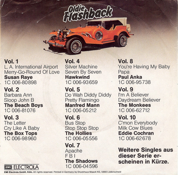 The Hollies : Bus Stop / Stop Stop Stop (7", Single, RE)