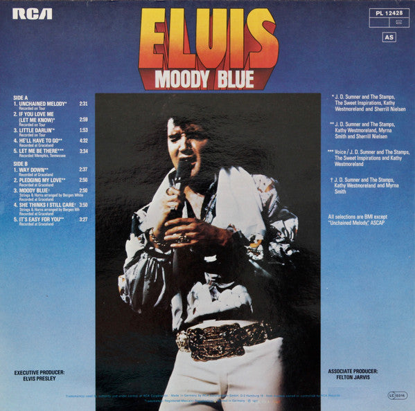 Elvis Presley : Moody Blue (LP, Album)