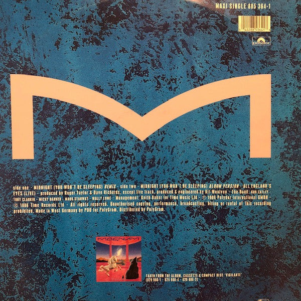 Magnum (3) : Midnight (You Won't Be Sleeping) Remix (12", Maxi)