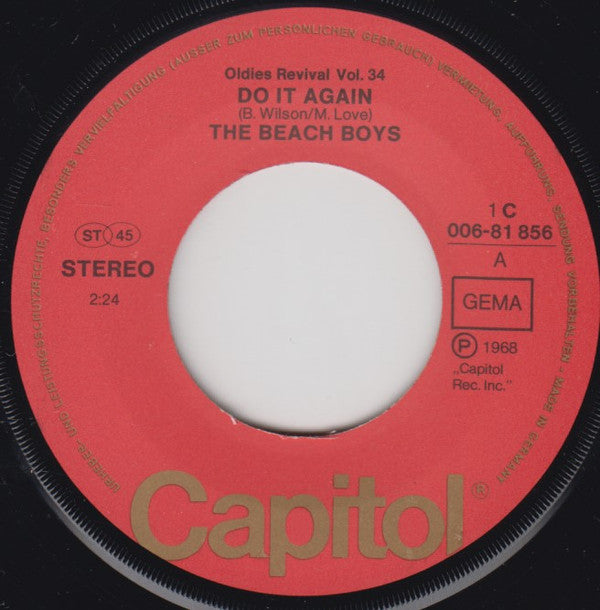 The Beach Boys : Do It Again / Good Vibrations (7", Single, RE)