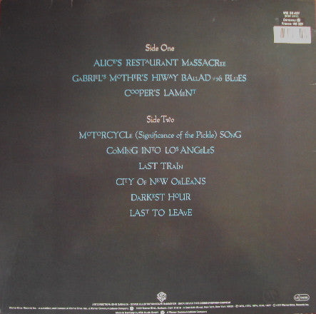 Arlo Guthrie : The Best Of Arlo Guthrie (LP, Comp, RE)