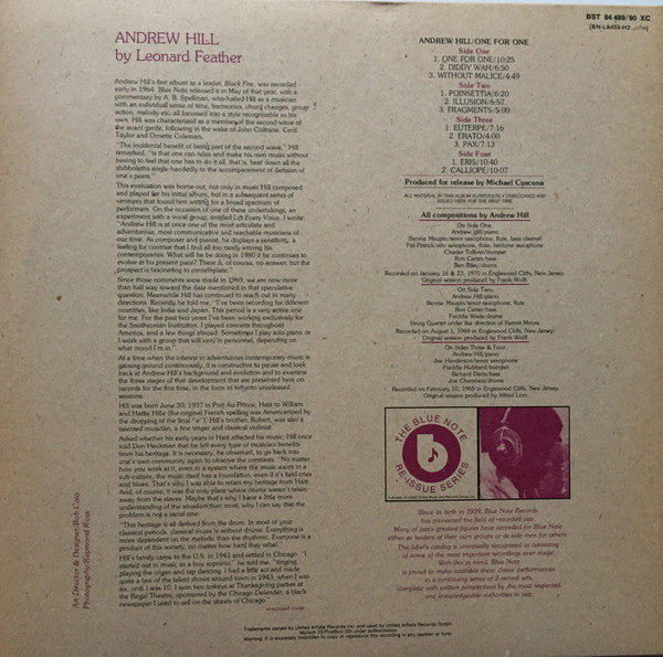Andrew Hill : One For One (2xLP, Album)