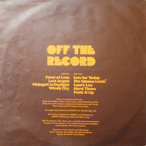 Sweet* : Off The Record (LP, Album, Gat)