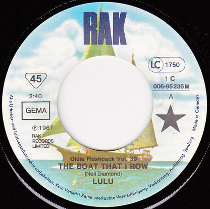 Lulu : The Boat That I Row / I'm A Tiger (7", Single, RE)