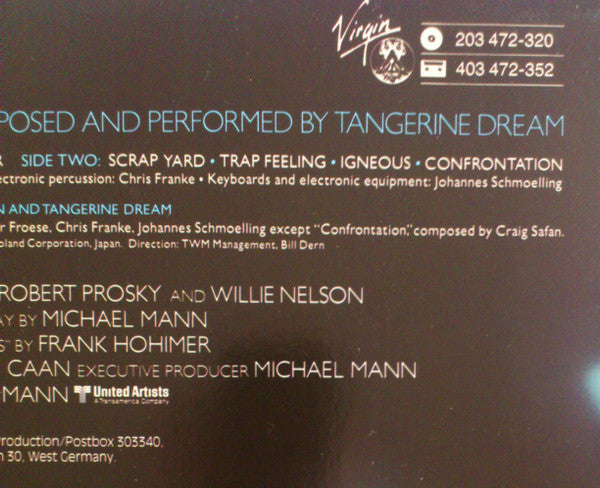 Tangerine Dream : Thief (LP, Album, M/Print)