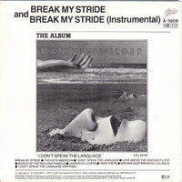 Matthew Wilder : Break My Stride (7", Single)