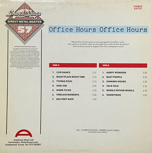 Albert Alan Owen : Office Hours (LP)