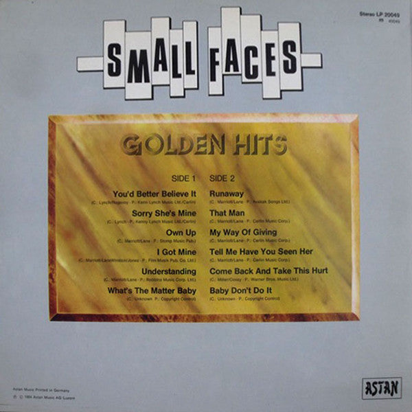 Small Faces : Golden Hits (LP, Comp)