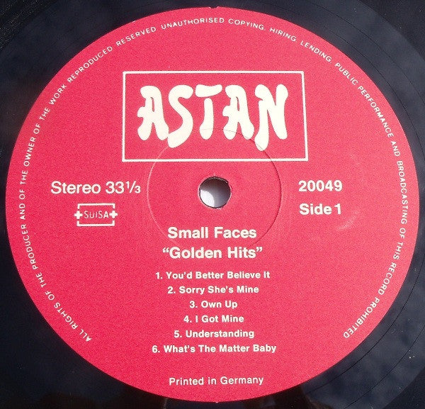 Small Faces : Golden Hits (LP, Comp)
