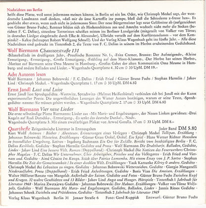 Various : Nachrichten Aus Berlin (7", EP)