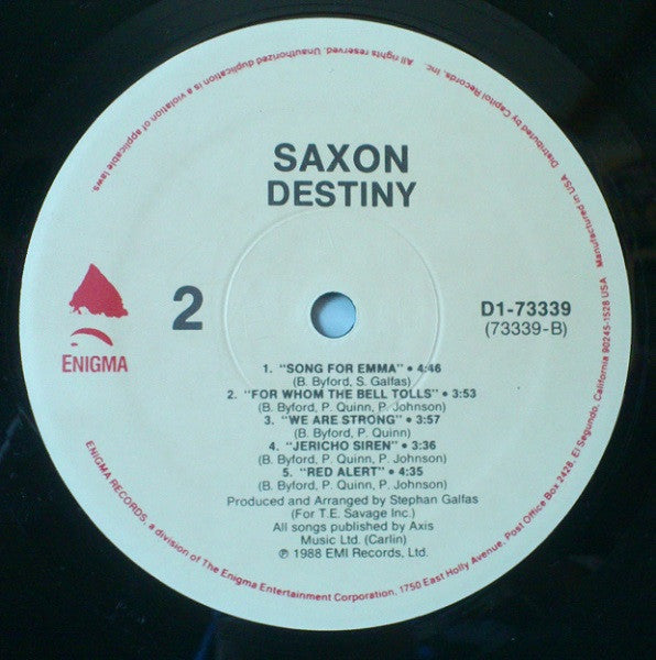Saxon : Destiny (LP, Album)