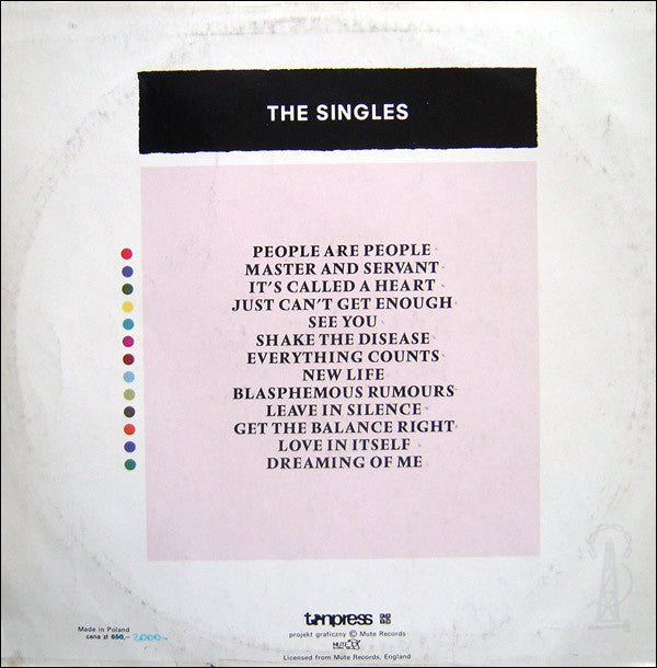 Depeche Mode : The Singles 81 → 85 (LP, Comp, M/Print)
