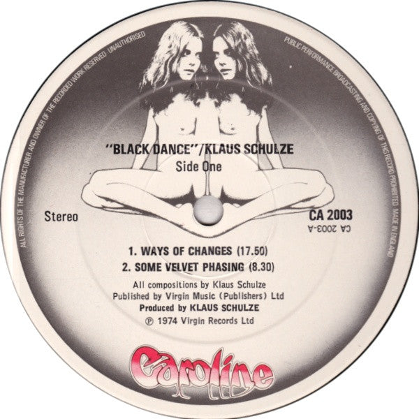Klaus Schulze : Blackdance (LP, Album, RP, Gat)