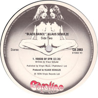 Klaus Schulze : Blackdance (LP, Album, RP, Gat)