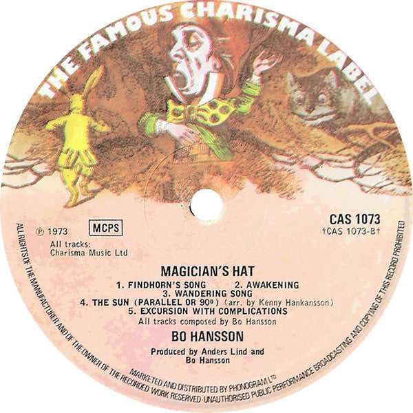 Bo Hansson : Magician's Hat (LP, Album, RE, Sma)