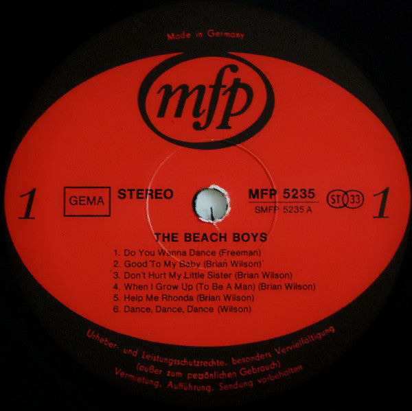 The Beach Boys : The Beach Boys (LP, Album, RE)