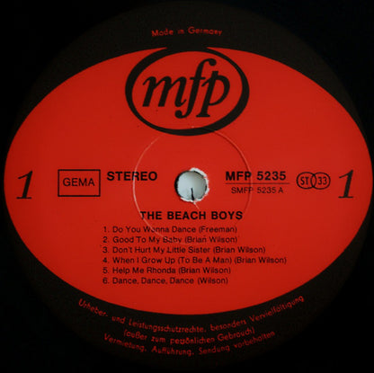 The Beach Boys : The Beach Boys (LP, Album, RE)