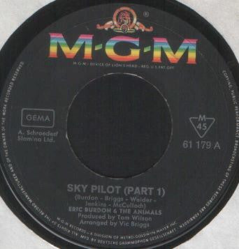 Eric Burdon And The Animals* : Sky Pilot (7", Single)