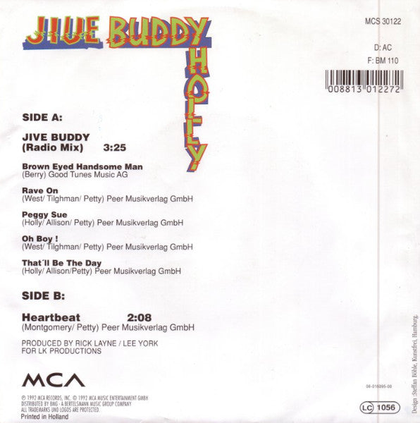 Buddy Holly : Jive Buddy (7", Single, P/Mixed)