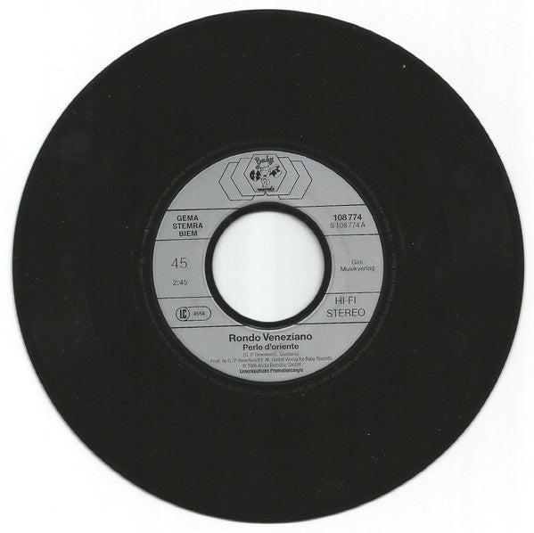 Rondo' Veneziano* : Perle D'Oriente / La Giudecca (7", Single, Promo)