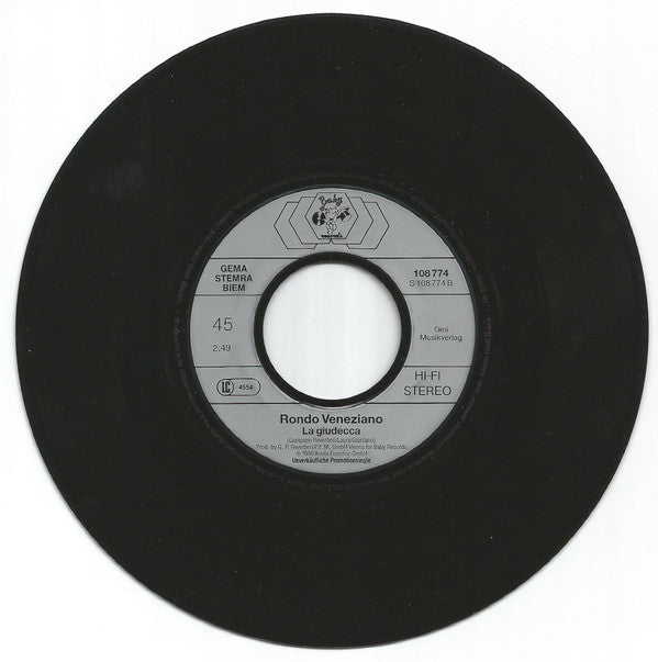 Rondo' Veneziano* : Perle D'Oriente / La Giudecca (7", Single, Promo)