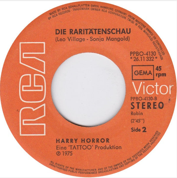 Harry Horror : Gern Hab' Ich Die Frau'n Gesägt (7", Single)
