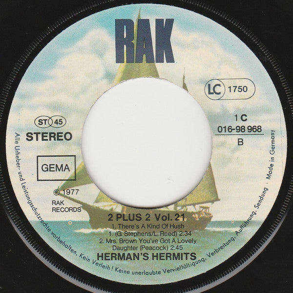 Herman's Hermits : I'm Henry The Eighth I Am / No Milk Today / There's A Kind Of Hush / Mrs. Brown You've Got A Lovely Daughter (7", EP)