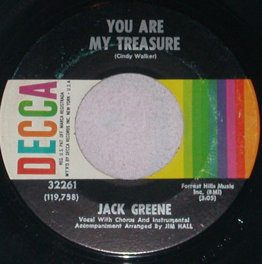 Jack Greene : You Are My Treasure / If God Can Forgive You, So Can I (7", Single)