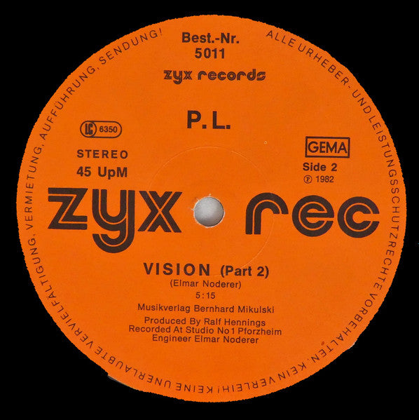 P.L. : Vision (12")