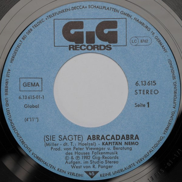 Kapitän Nemo : (Sie Sagte) Abracadabra (7", Single)