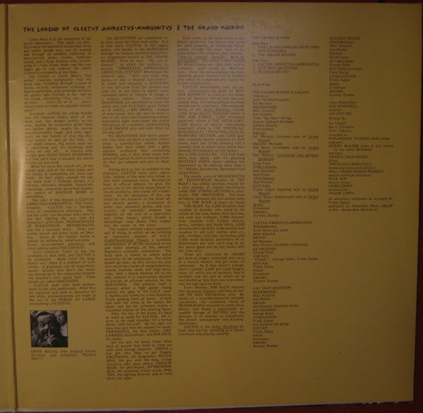 Frank Zappa And The Mothers : The Grand Wazoo (LP, Album, RE)